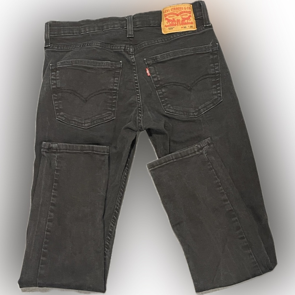 Levi's Men's Charcoal Slim Straight Jeans